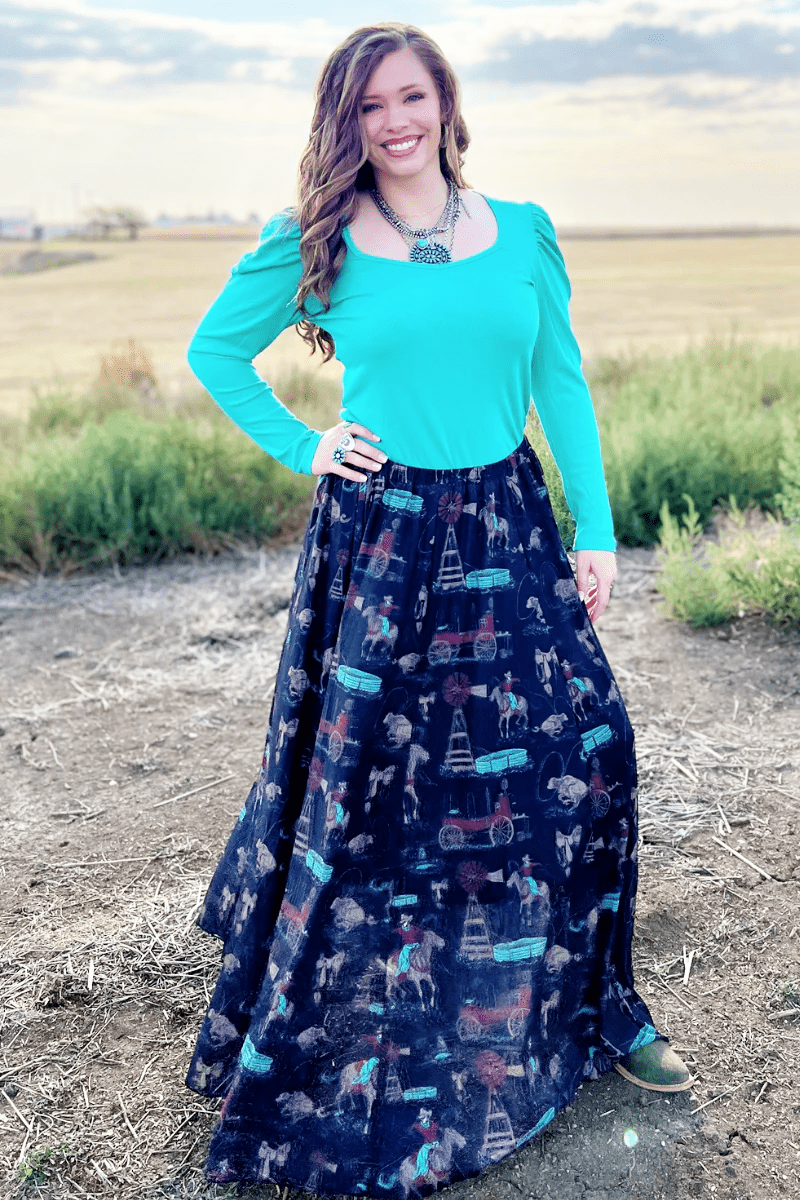 Long Skirts Western Wear Skirts Dresses God's Country Maxi Skirt Long Skirts Western Wear Skirts Dresses God's Country Maxi Skirt
