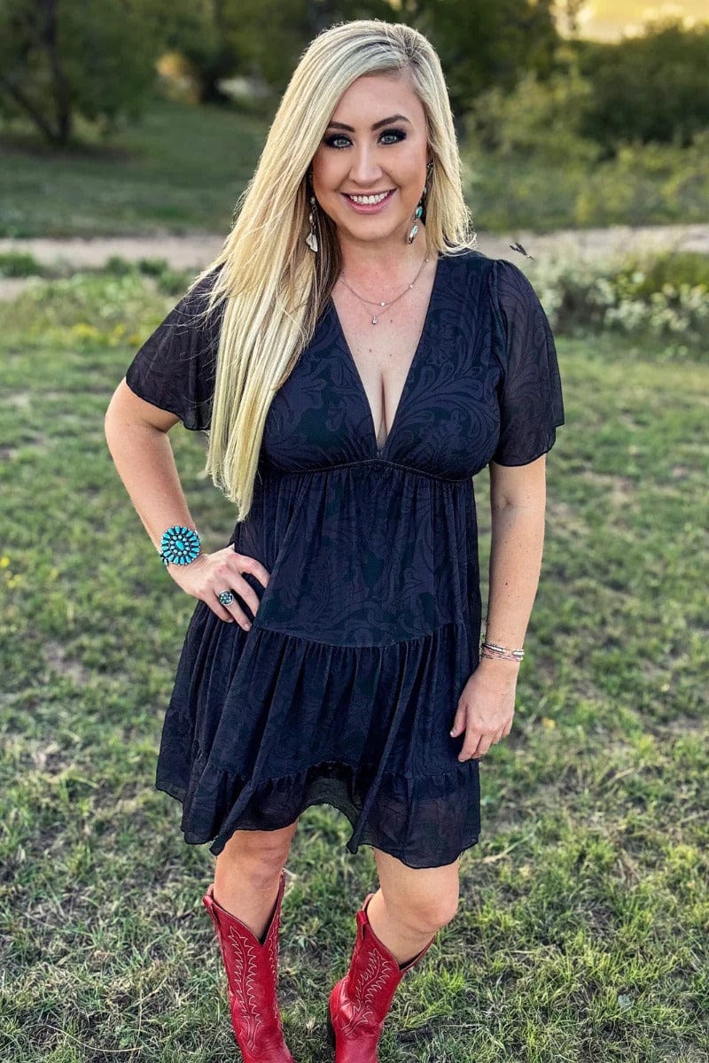 Tooled In Black Dress Tooled In Black Dress