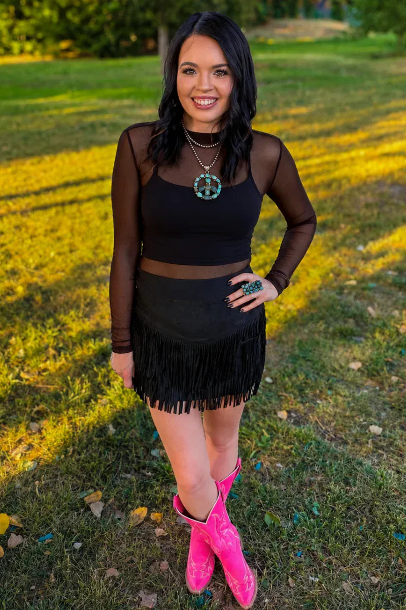 Sterling Kreek Skirt Fort Worth Skirt Black