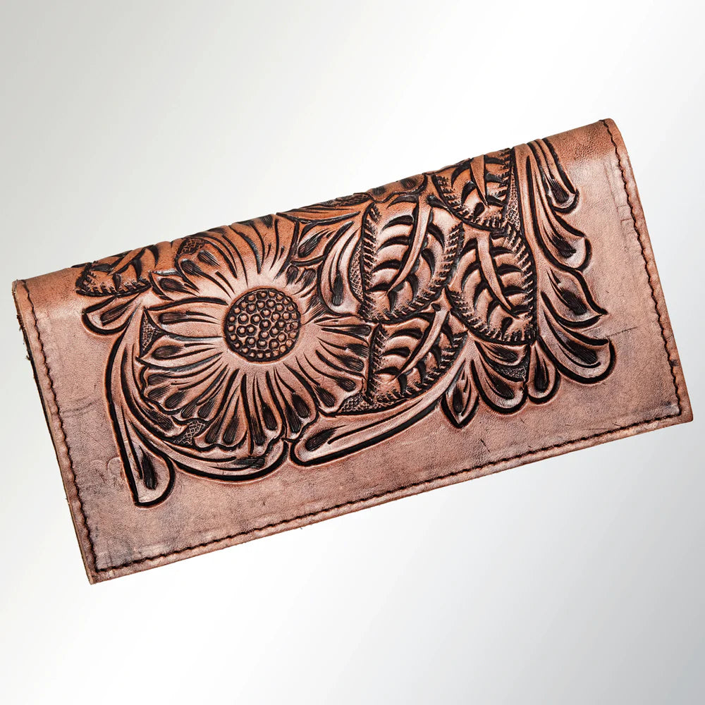 Handtooled Leather Wallet