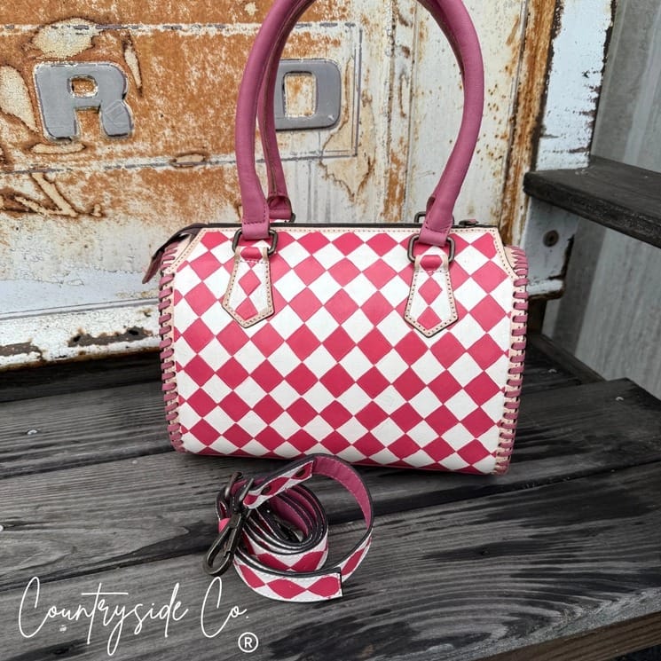 Countryside Co. Handbag Checkered Rodeo Barbie Check Speedy
