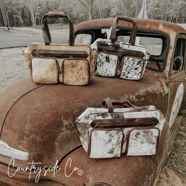 Countryside Co. Duffle Animal Saddlemen Carry All Cowhide Duffle by Countryside Co.