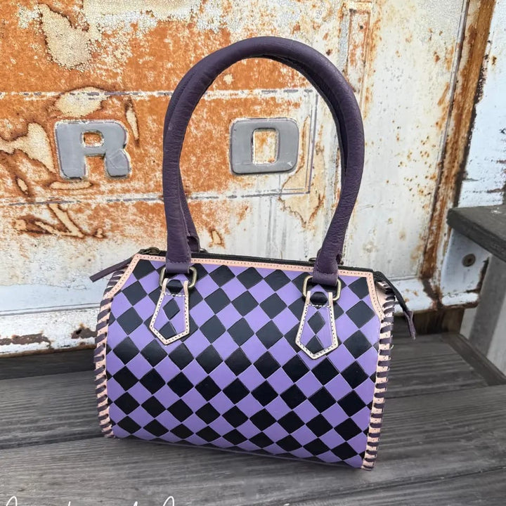 Countryside Co. Handbag Checkered Purple Reign Check Speedy - Countryside Co