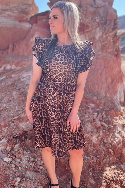 Hear Me Roar Leopard Print Dress