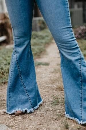 Jeans  Winsome Mid Wash Bell Bottom Jeans from L&B Apparel