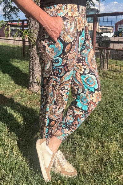 Sterling Kreek Joggers Oh My Paisley Joggers