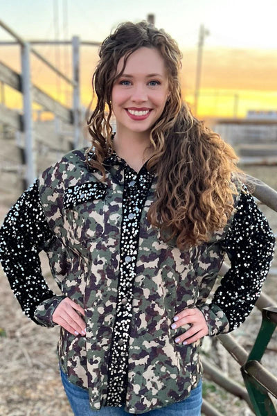 Bold and Classy Camo Shacket