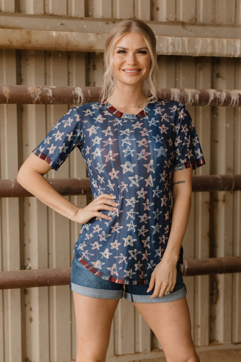Stars and Stripes Reversible Top