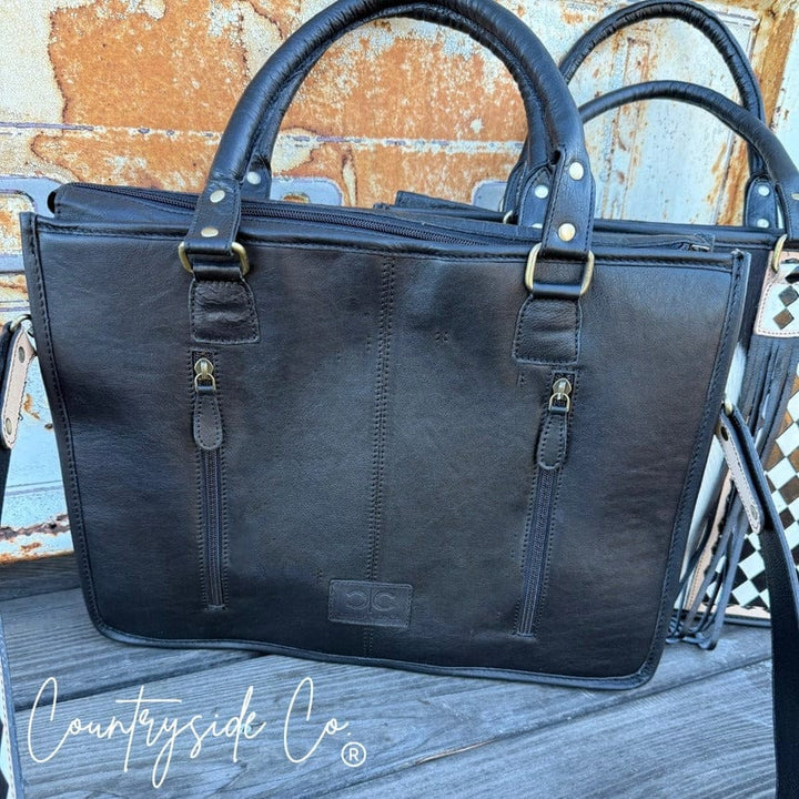 Countryside Co. Handbag Black Checkered Diamond Rodeo Checkered tote