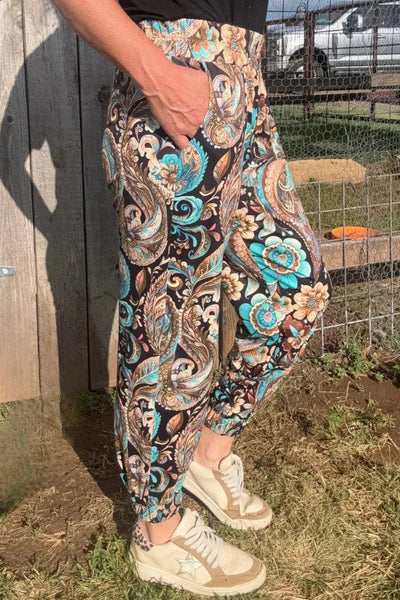 Sterling Kreek Joggers Oh My Paisley Joggers