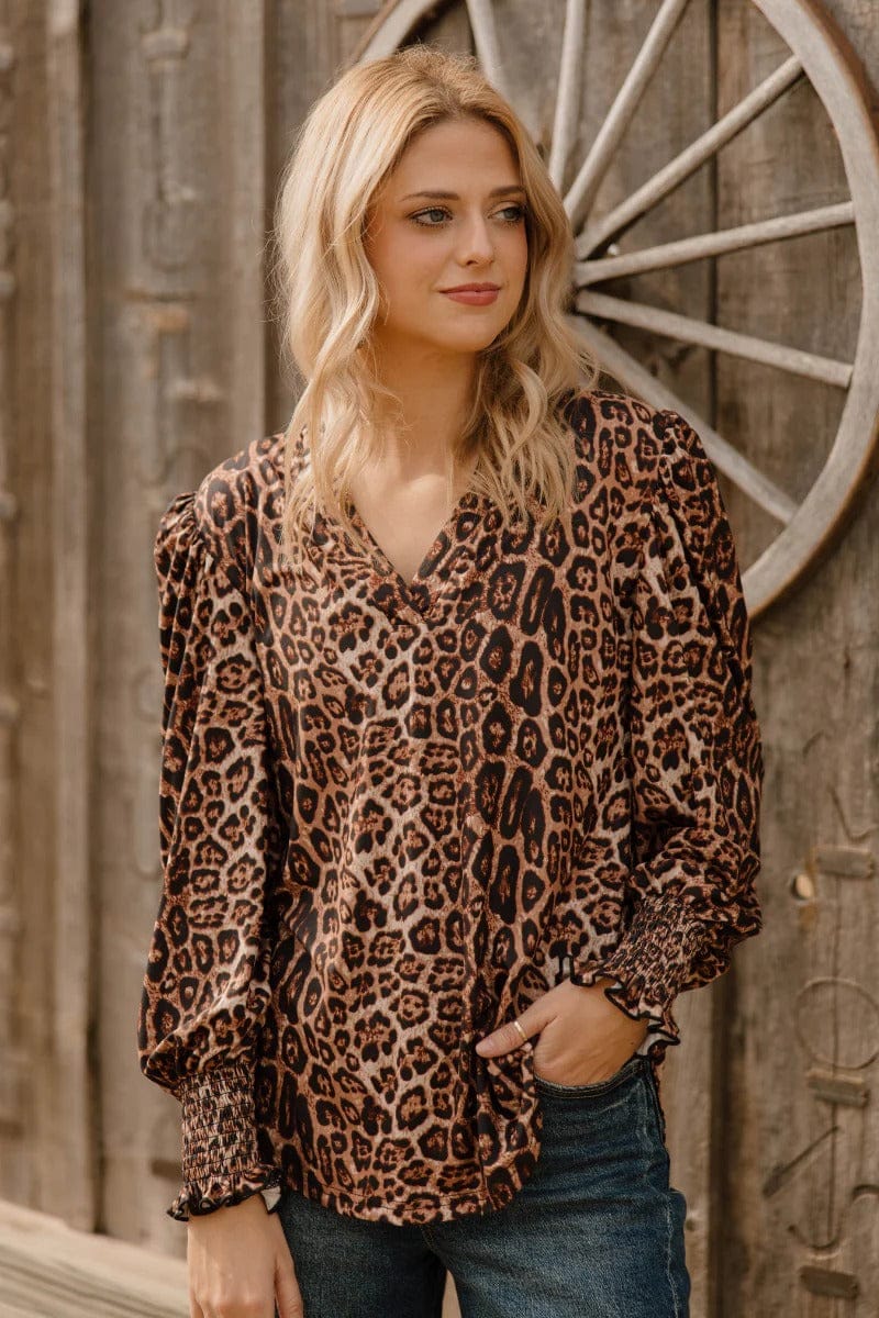 Sterling Kreek Long sleeve Top Canyon Call Top Leopard