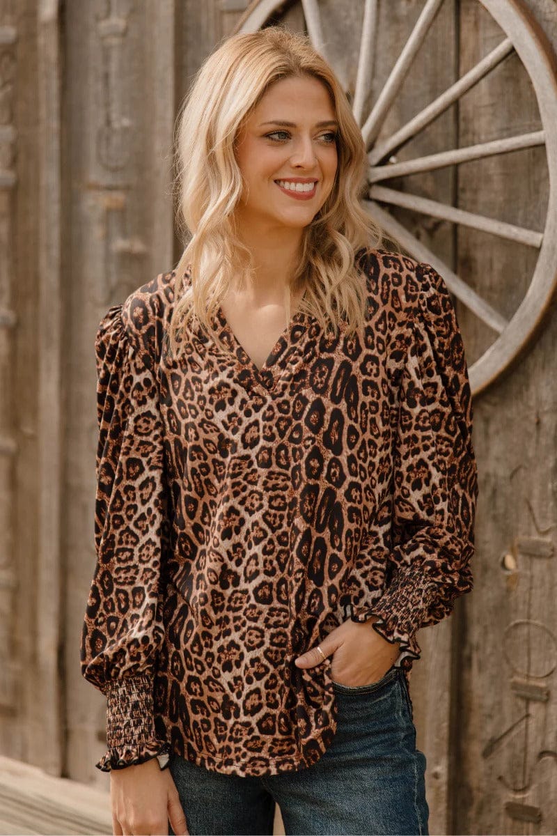 Sterling Kreek Long sleeve Top Canyon Call Top Leopard