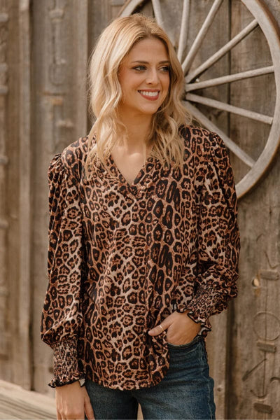 Sterling Kreek Long sleeve Top Canyon Call Top Leopard