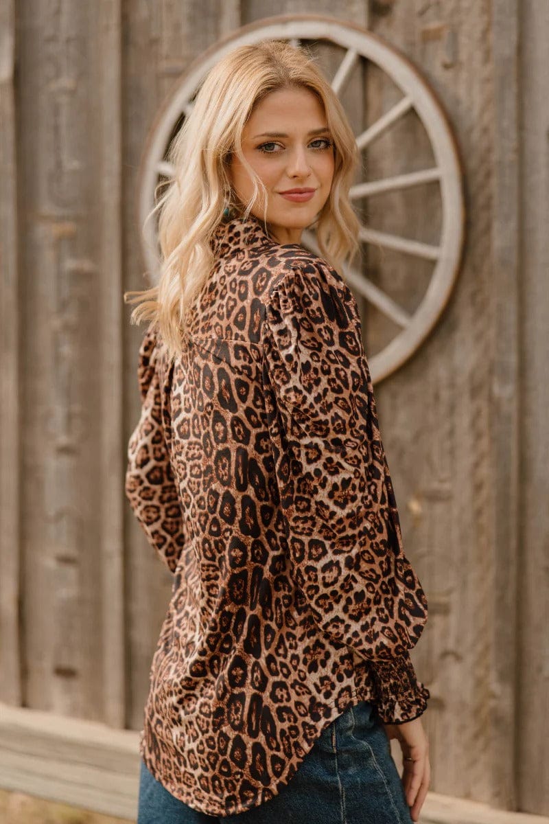 Sterling Kreek Long sleeve Top Canyon Call Top Leopard