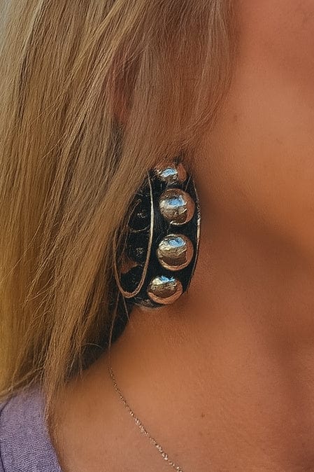 Tipi Earrings Silver Dusty Trail Earrings