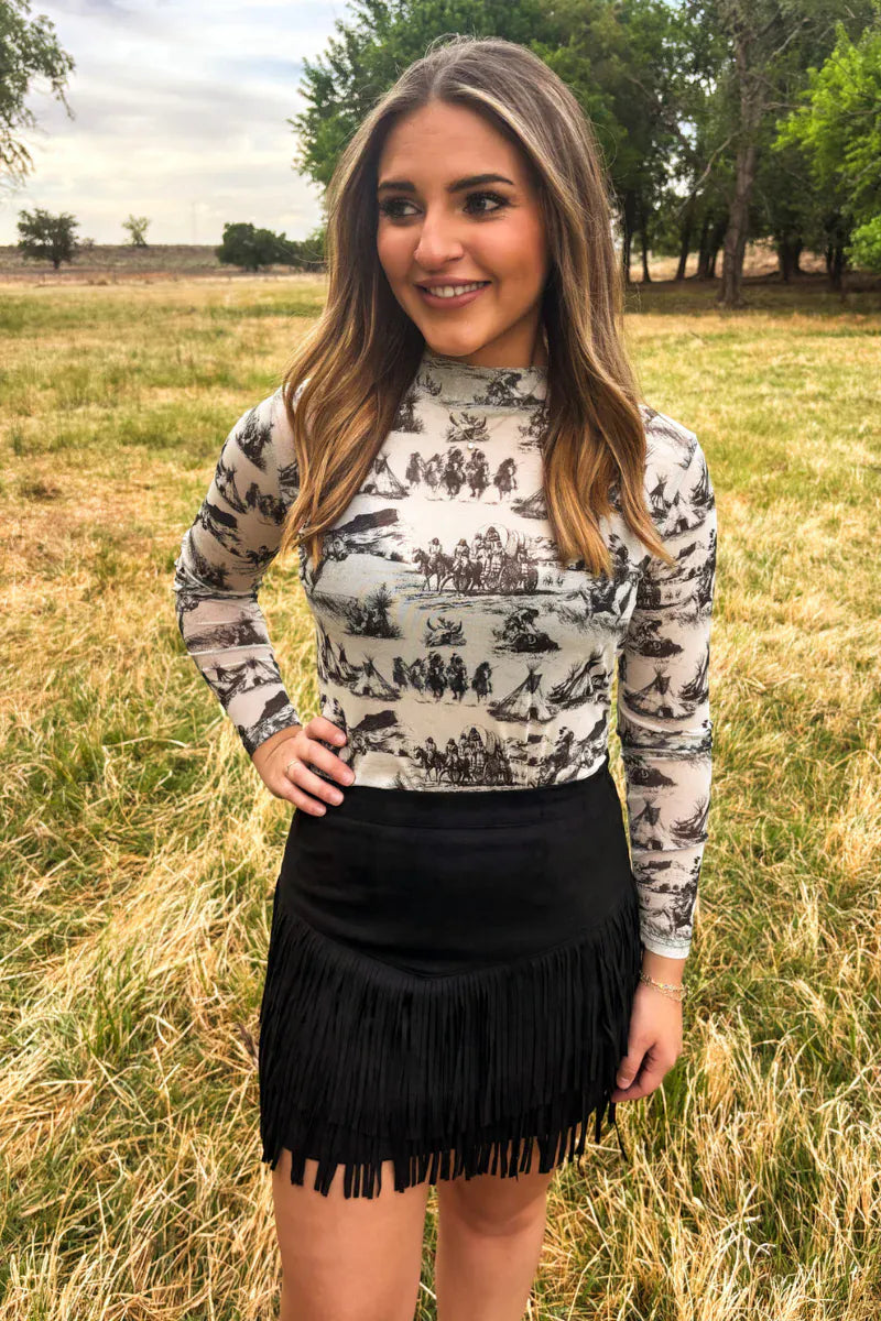 Sterling Kreek Skirt Fort Worth Skirt Black