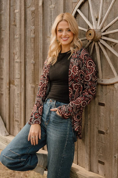 Sterling Kreek Cardigan Desert Dahlia Cardigan