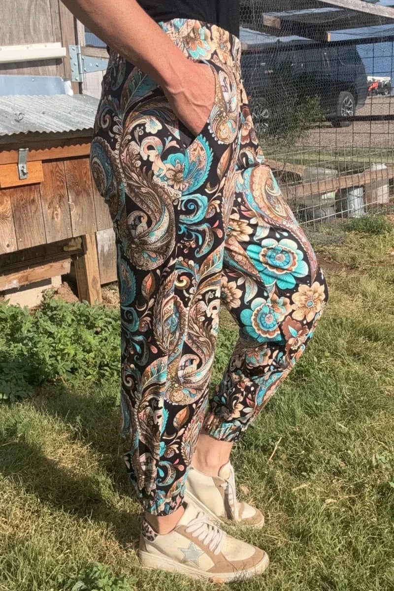 Sterling Kreek Joggers Oh My Paisley Joggers
