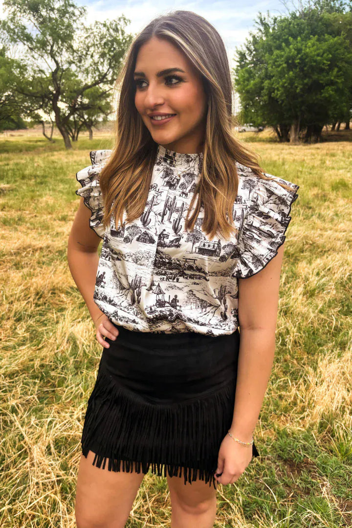 Sterling Kreek Skirt Fort Worth Skirt Black