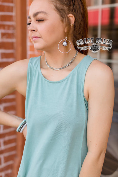 Tank  Go With the Flow Robin Egg Tank from Crazy Train Clothing