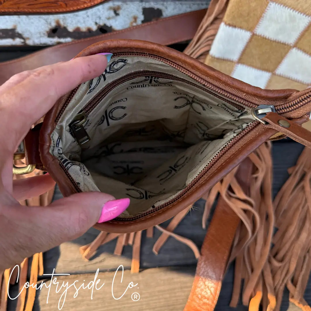 Countryside Co. Handbag Checkered High Noon Check Cowhide Bag - Countryside Co.