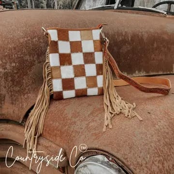 Countryside Co. Handbag Checkered High Noon Check Cowhide Bag - Countryside Co.