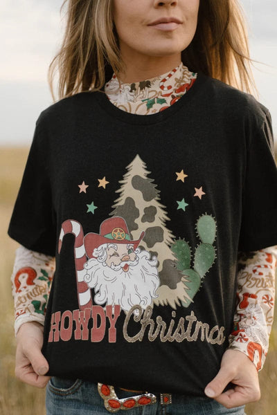 Sterling Kreek graphic tee Howdy Santa Tee