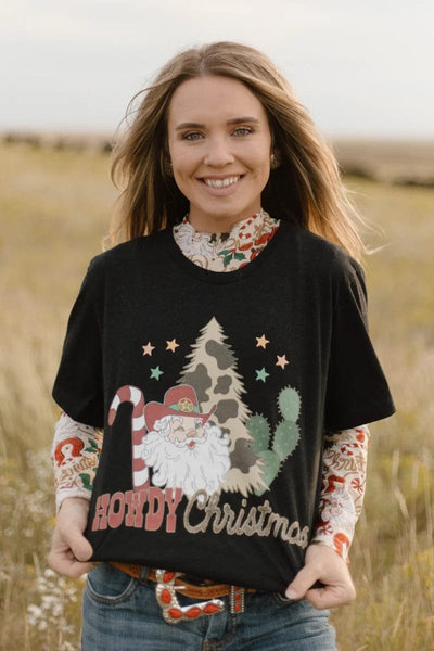 Sterling Kreek graphic tee Howdy Santa Tee