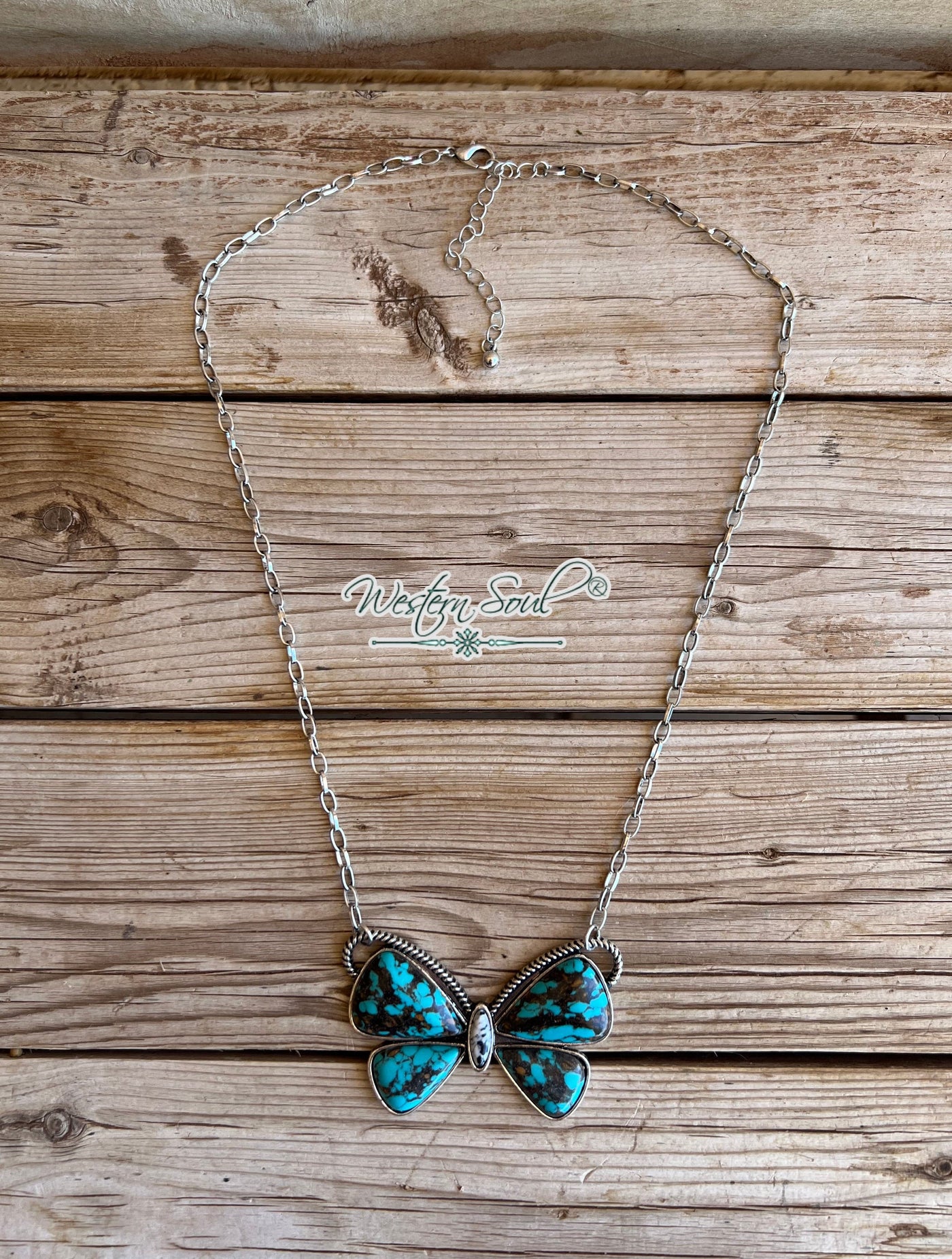 Hippie Necklace Turquoise Butterfly Dreams Necklace