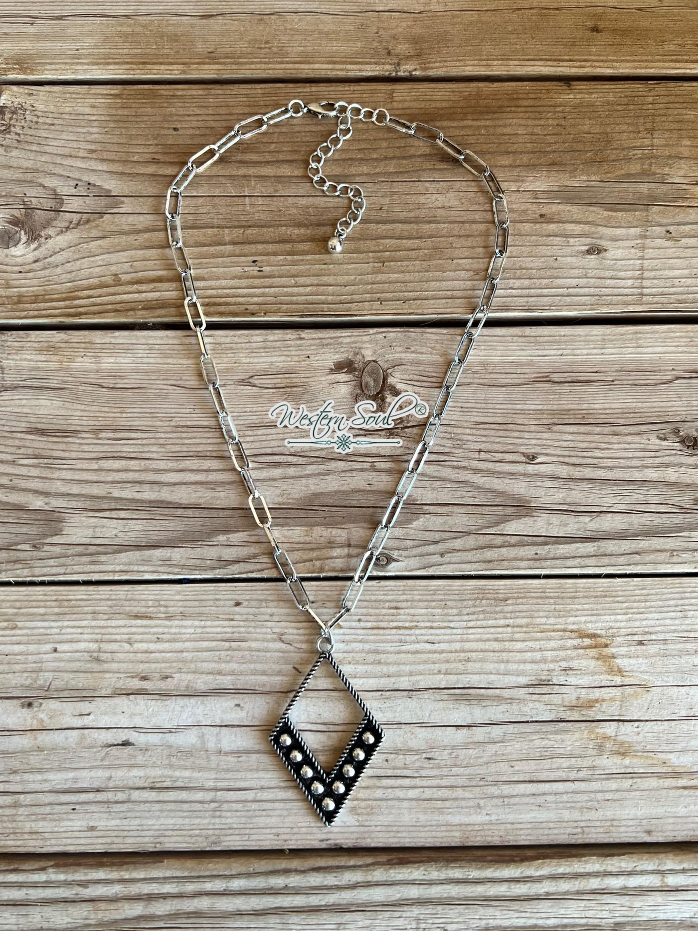 Tipi Necklace Silver Dusty Trail Necklace
