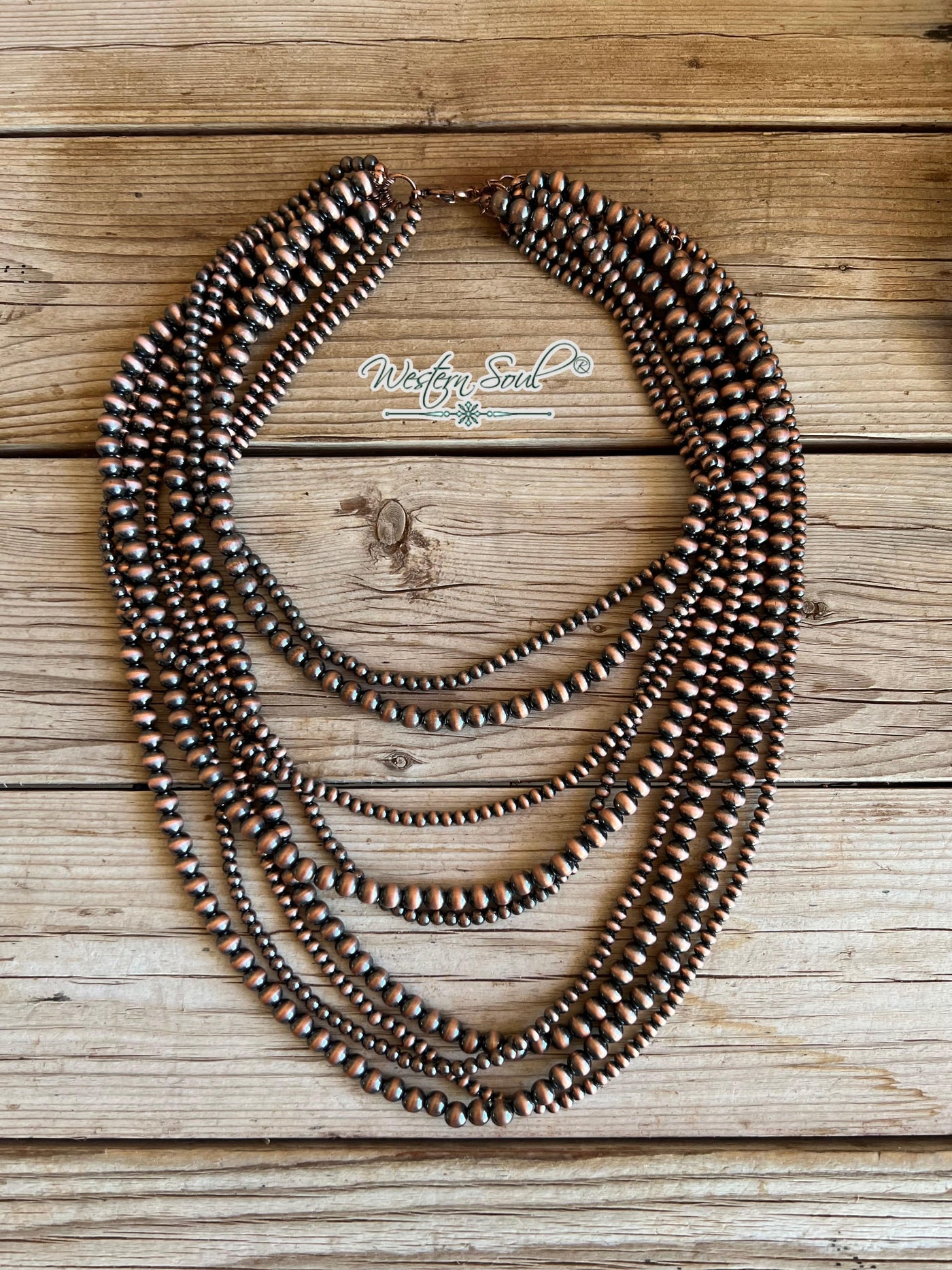 Blue Tortoise Necklace Copper Laramie Layers Necklace