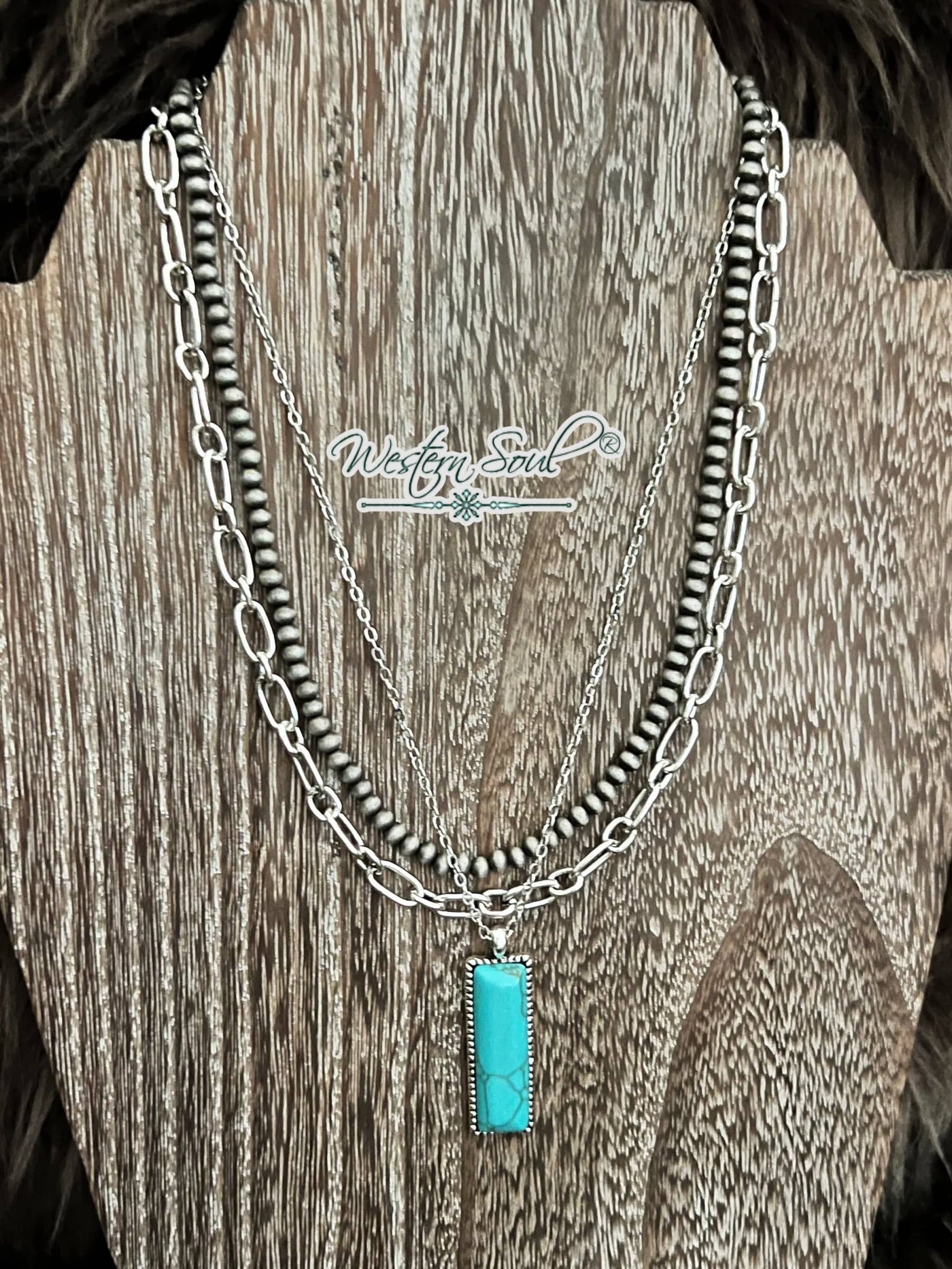 West and Co Necklace Silver Desert Mirage Necklace