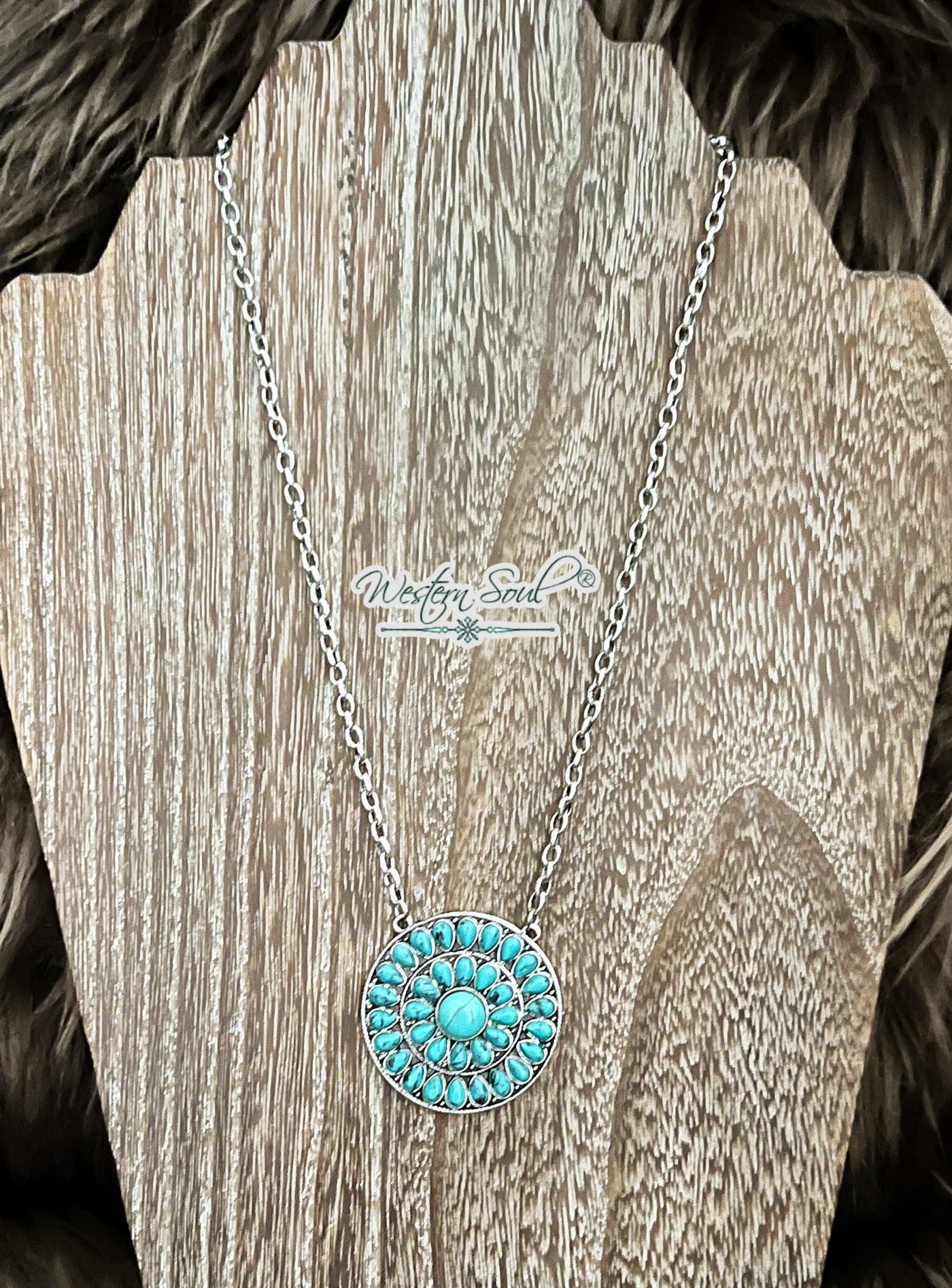 West and Co Necklace Turquoise Desert Bloom Necklace