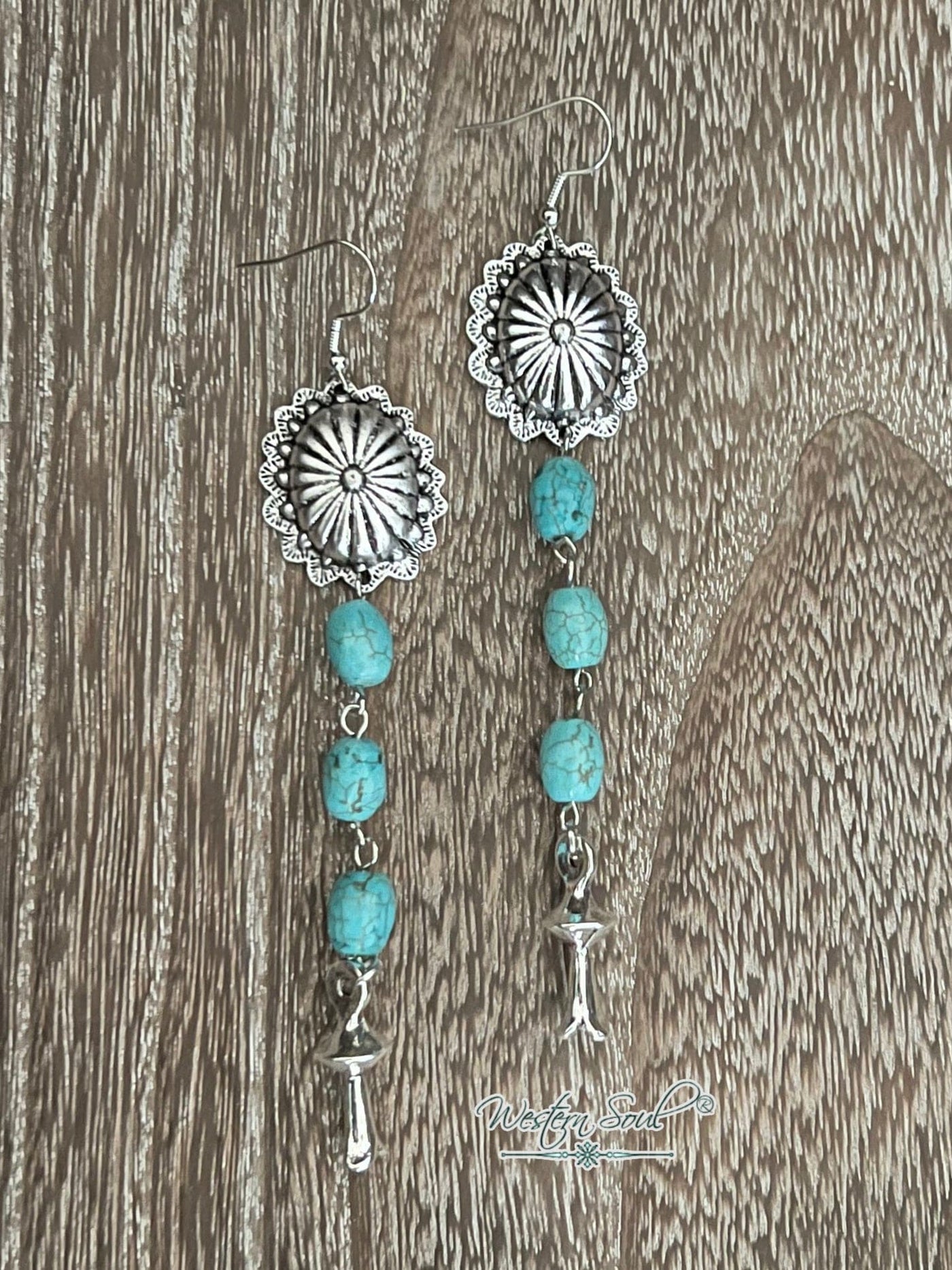 West and Co Earrings Turquoise Prairie Dancer Earrings