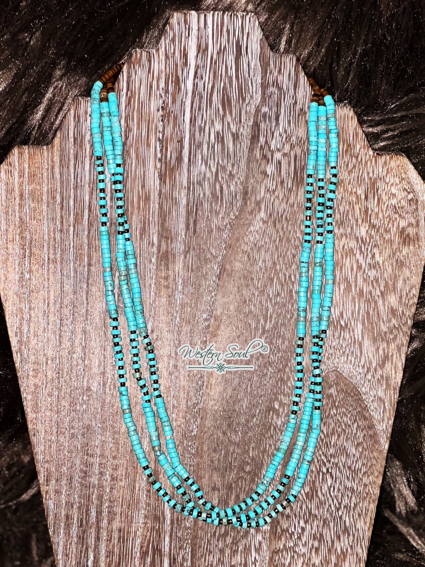 Horse Spirit Studio Necklace Turquoise Canyon Spirit Heishi Necklace