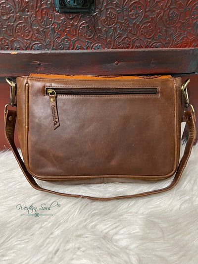 Countryside Co. Handbag Brown Sonora Floral Tooled Handbag - Countryside Co.