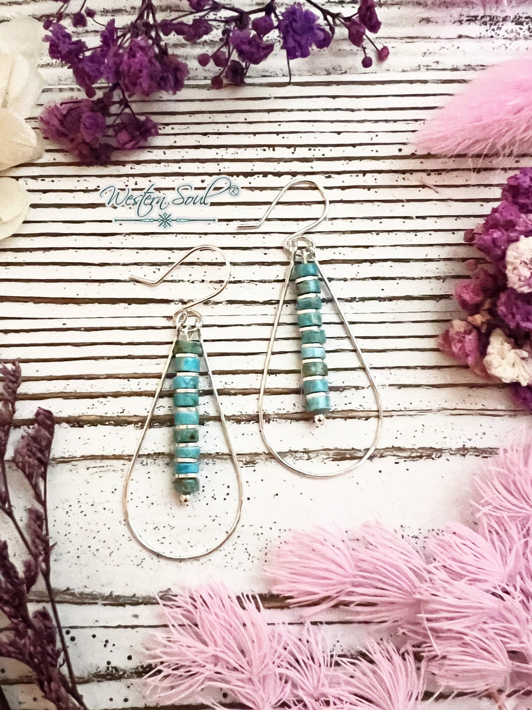 Bijou by Sam Earrings Turquoise Westbound Jasper Teardrop Earrings
