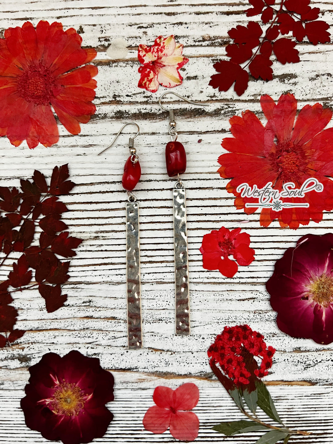 Bijoux Fab earrings Red Red Rock Runway Earrings