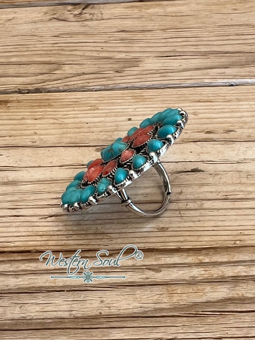 West and Co Rings Turquoise Sedona Sunset Ring