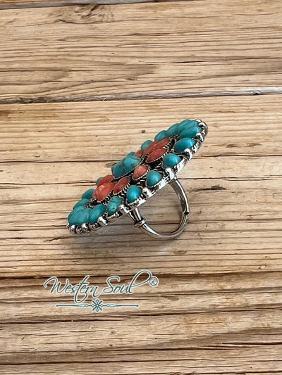 West and Co Rings Turquoise Sedona Sunset Ring