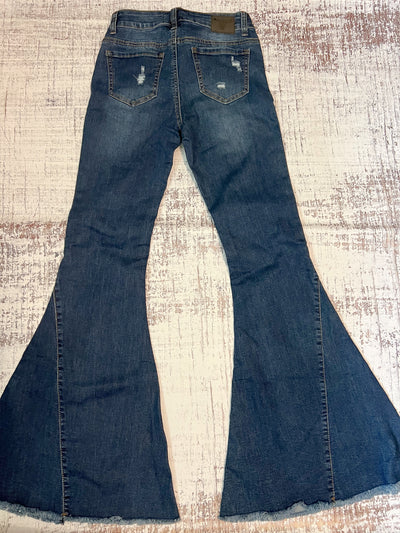 Mid Rise Bell Bottom Jeans 30" Inseam
