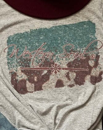 Western Soul® Vintage Cowprint Tee