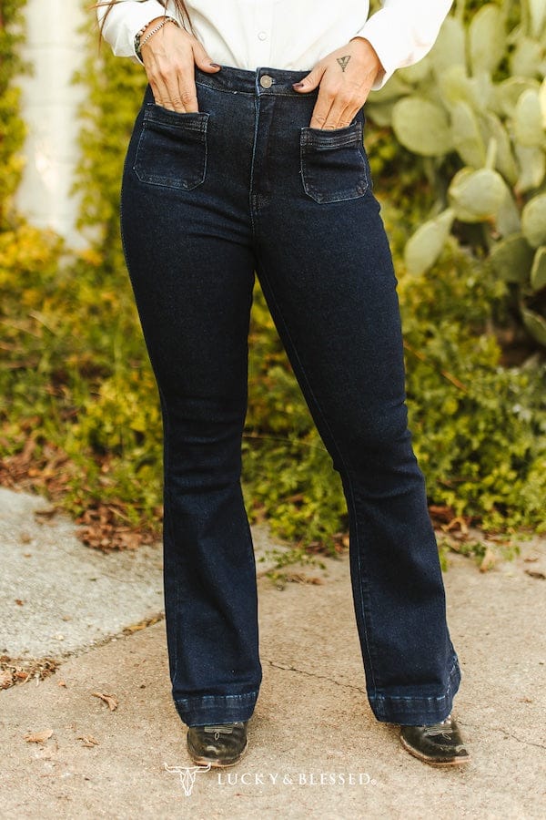 L&amp;B Apparel Jeans Front Pocket Detail Jeans