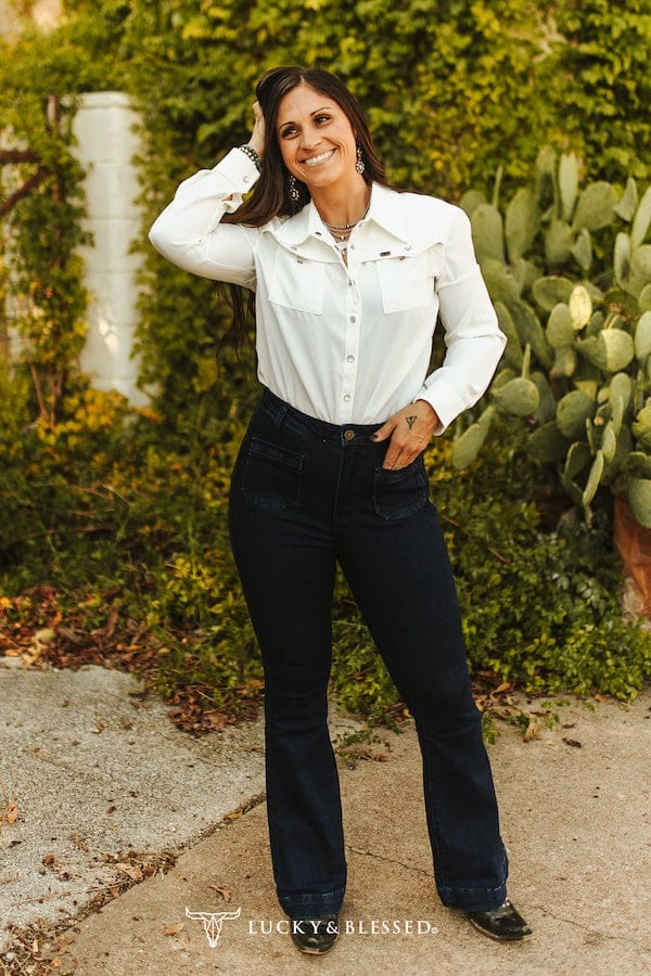 L&amp;B Apparel Jeans Front Pocket Detail Jeans
