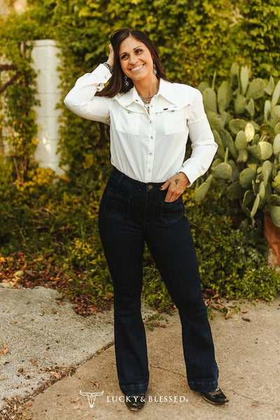 L&B Apparel Jeans Front Pocket Detail Jeans