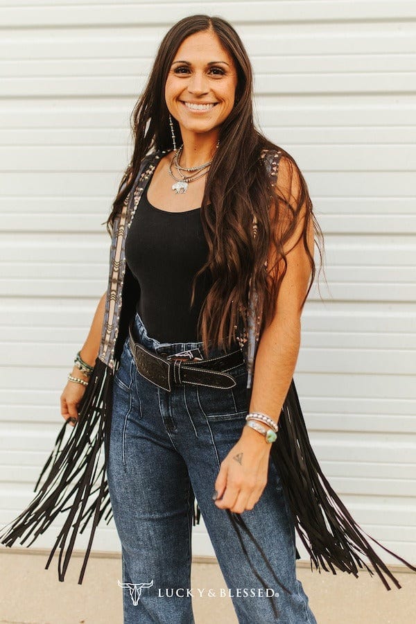 L&B Apparel Fringe Vest Outlaw Spirit Vest