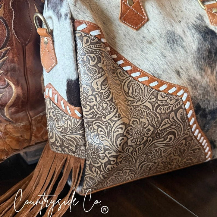Countryside Co. Handbag Brown Laramie Ridge Cowhide Tote