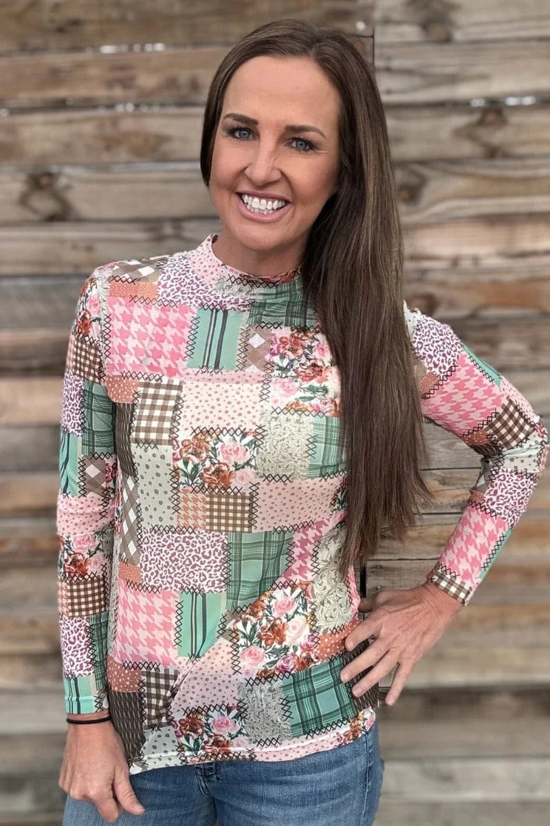 Mosaic Spring Mesh Top – Western Soul®