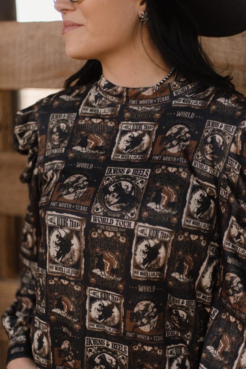 Sterling Kreek Long sleeve Top Prairie Playbill Top