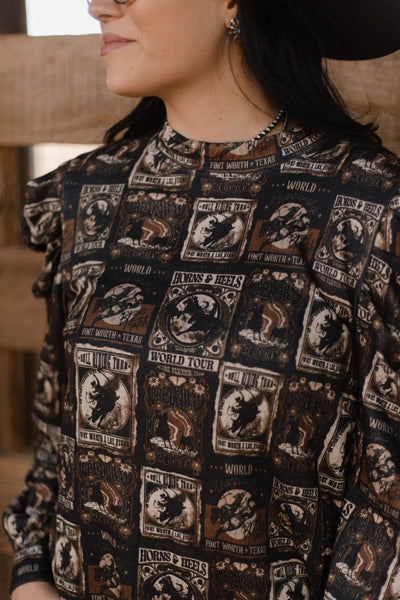 Sterling Kreek Long sleeve Top Prairie Playbill Top